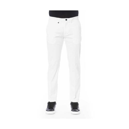 Distretto12 Vit Bomull Jeans & Byxor White, Herr
