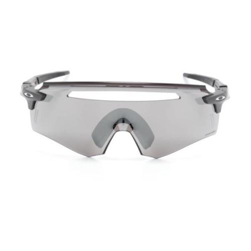 Oakley Grå Shield Solglasögon med Logodetaljer Gray, Unisex