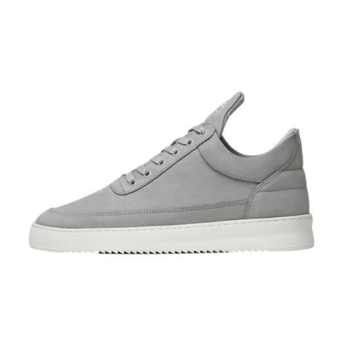 Filling Pieces Låg Top Ripple Nubuck Cement Grå Gray, Unisex