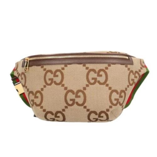 Gucci Vintage Pre-owned Canvas gucci-vskor Beige, Dam