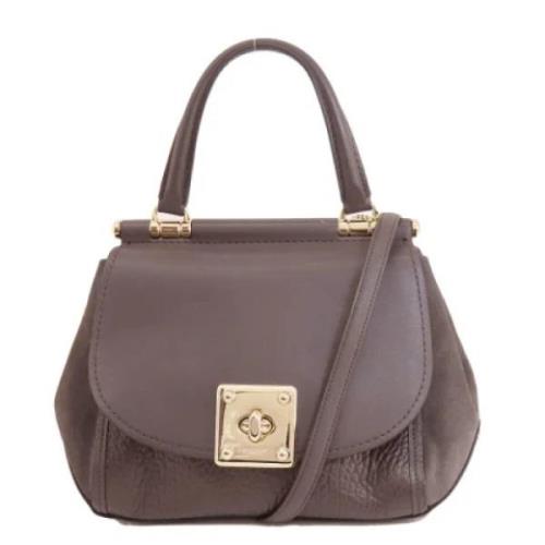 Coach Pre-owned Pre-owned Tyg axelremsvskor Purple, Dam