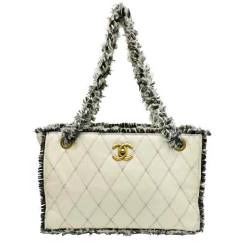 Chanel Vintage Pre-owned Laeder totevskor Beige, Dam