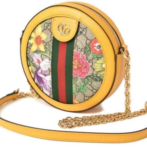 Gucci Vintage Pre-owned Tyg gucci-vskor Yellow, Dam