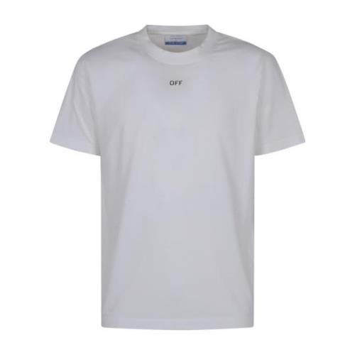 Off White Vit Stämpel Slim Tee Skjorta White, Herr