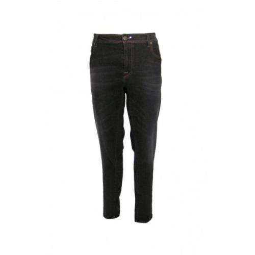 Tramarossa Leonardo Slim Mörk Tvätt Denim Jeans Black, Herr