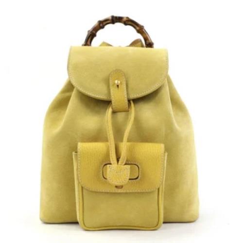 Gucci Vintage Pre-owned Tyg gucci-vskor Yellow, Dam