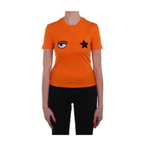 Chiara Ferragni Collection T-Shirts Orange, Dam