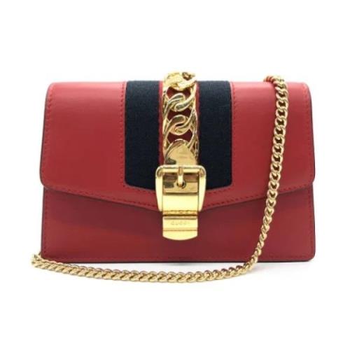 Gucci Vintage Pre-owned Tyg gucci-vskor Red, Dam