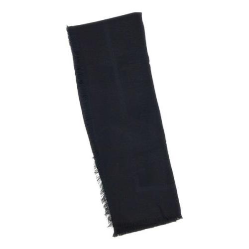 Elisabetta Franchi Svart Randig Pashminasjal Black, Dam