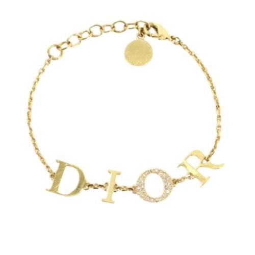 Dior Vintage Pre-owned Metall dior-smycken Yellow, Dam