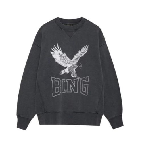 Anine Bing Retro Eagle Sweatshirt Black, Dam