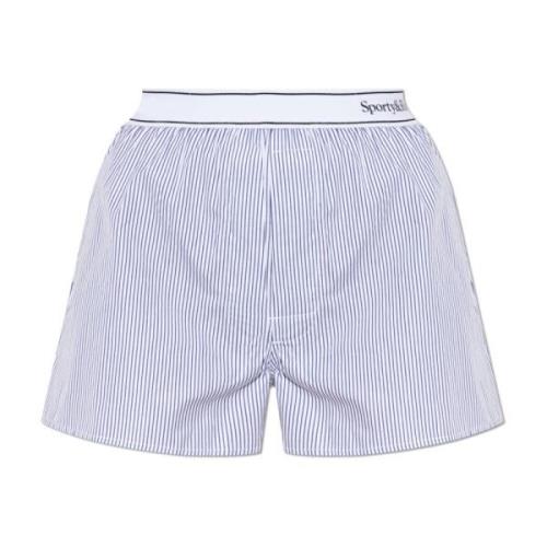 Sporty & Rich Bomullsshorts Blue, Unisex