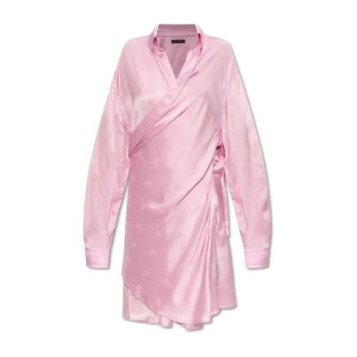 Balenciaga Sidenskjorta i skjortstil Pink, Dam