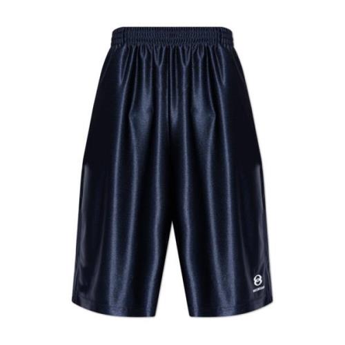 Balenciaga Shorts med logotyp Blue, Herr