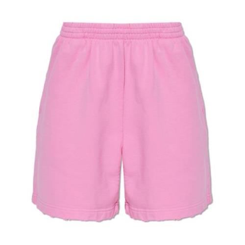 Balenciaga Shorts med logotyp Pink, Dam