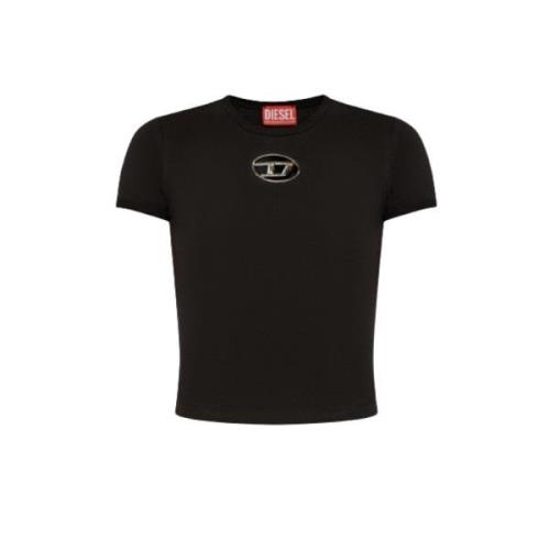Diesel Avslappnad T-shirt Black, Dam