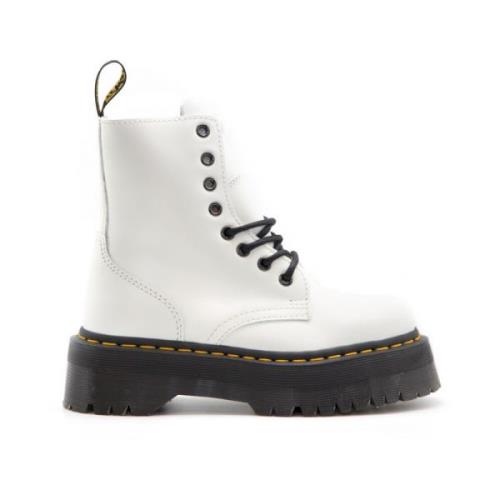 Dr. Martens Jadon Platform Stövlar White, Dam