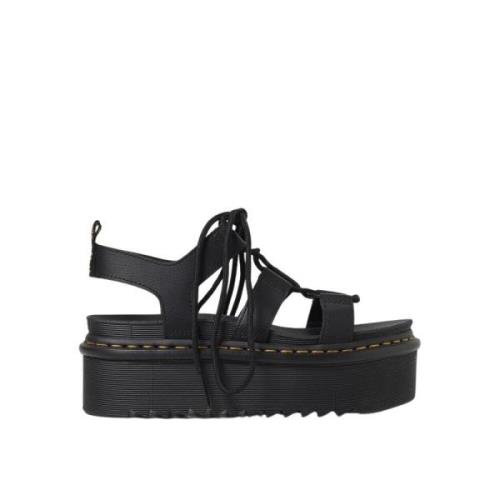 Dr. Martens Svarta Sandaler för Stiliga Fötter Black, Dam