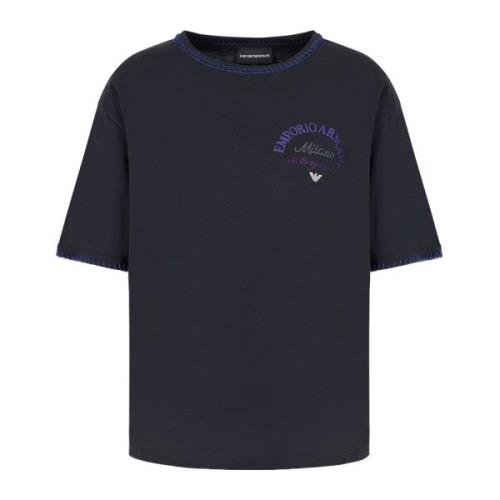 Emporio Armani Stiliga T-shirts och Polos Blue, Dam