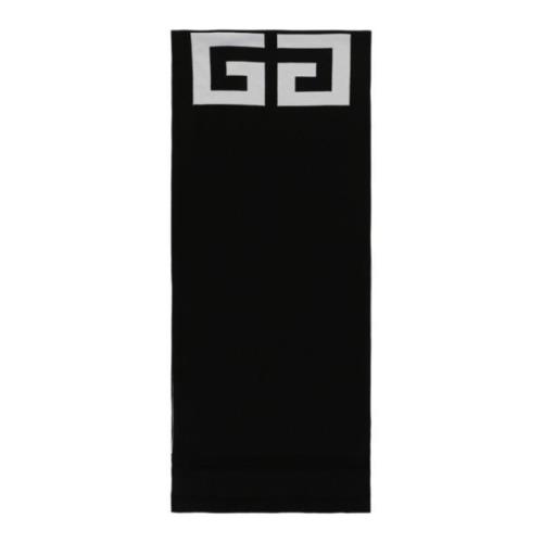 Givenchy Svart 4G Logoscarf Black, Herr