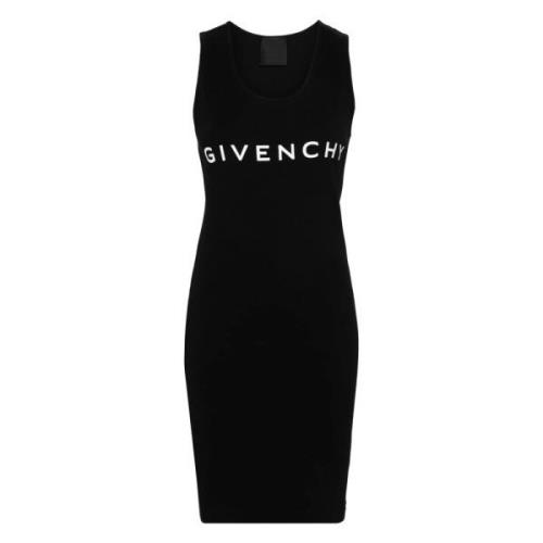 Givenchy Svart Tankklänning Bomull Jersey Archetipo Black, Dam