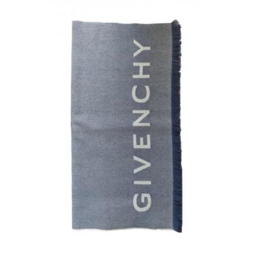 Givenchy Bicolor Logo Frans Sjal Blue, Dam