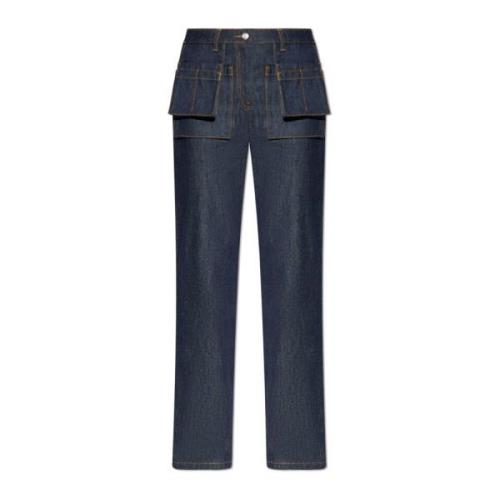 Helmut Lang Jeans med fickor Blue, Dam
