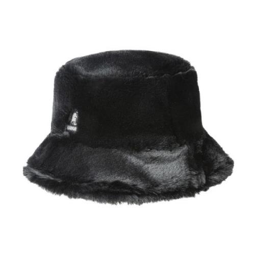 Kangol Faux Fur Bucket Hat Unisex Black, Unisex