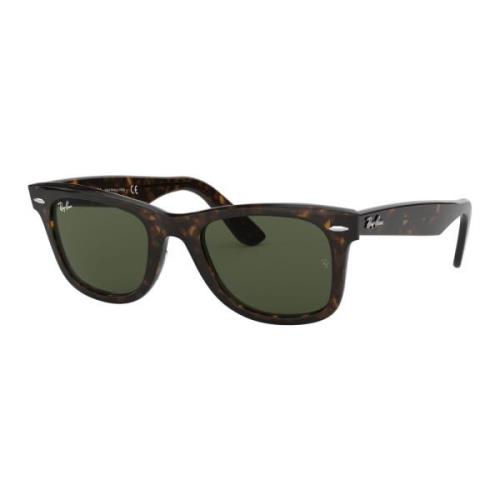 Ray-Ban Klassiska Wayfarer Solglasögon Mörk Havana/Grön Brown, Unisex