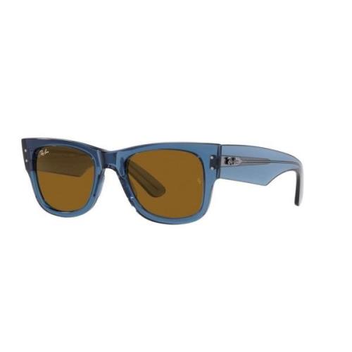 Ray-Ban Mega Wayfarer 0840S Solglasögon i Blå Blue, Unisex