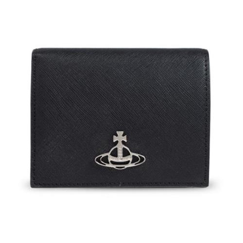 Vivienne Westwood Vikbar plånbok med logotyp Black, Dam
