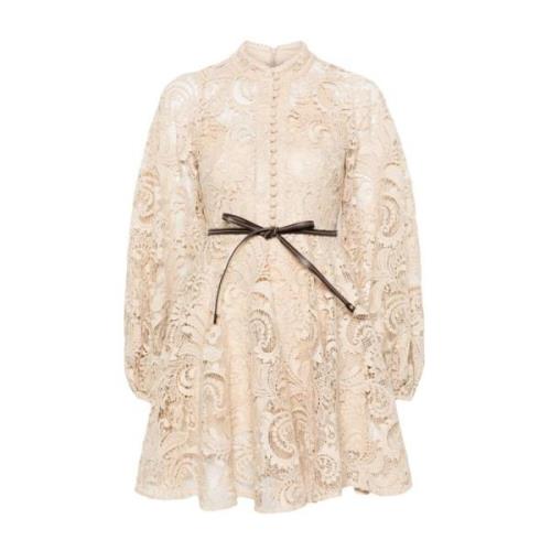 Zimmermann Beige Blonde Waverly Klänning Beige, Dam