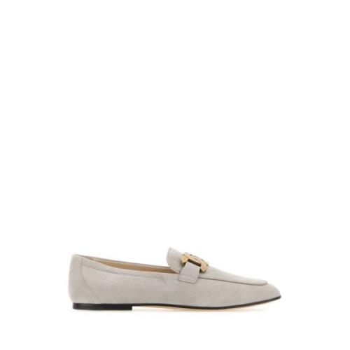 Tod's Grå Mocka Kate Loafers Gray, Dam