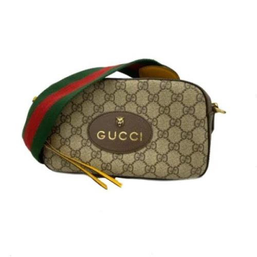 Gucci Vintage Pre-owned Canvas gucci-vskor Beige, Dam