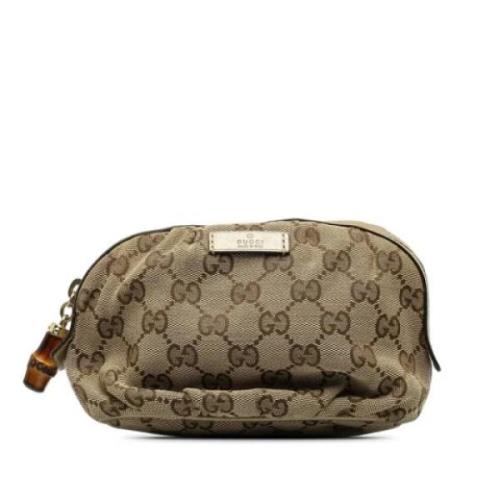 Gucci Vintage Pre-owned Tyg gucci-vskor Beige, Dam