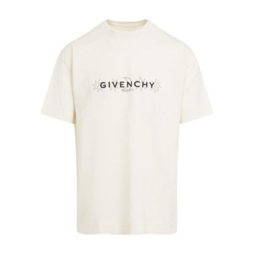 Givenchy Ivory Short Sleeves T-Shirt Beige, Herr