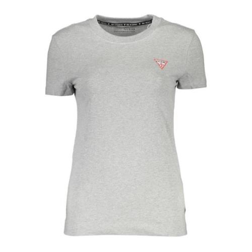 Guess Grå Bomullstopp & T-shirt med Logotyp Gray, Dam