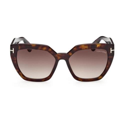 Tom Ford Stiliga solglasögon för kvinnor Brown, Dam