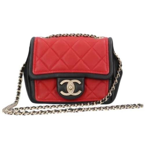 Chanel Vintage Pre-owned Tyg chanel-vskor Red, Dam