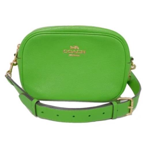 Coach Pre-owned Pre-owned Tyg axelremsvskor Green, Dam