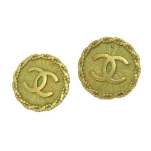 Chanel Vintage Pre-owned Metall chanel-smycken Yellow, Dam