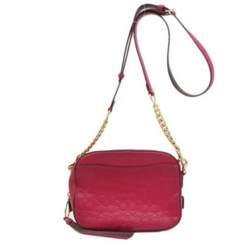 Coach Pre-owned Pre-owned Tyg axelremsvskor Red, Dam