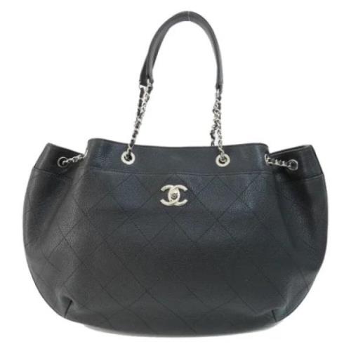 Chanel Vintage Pre-owned Tyg chanel-vskor Black, Dam