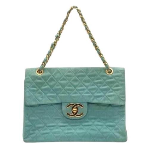 Chanel Vintage Pre-owned Tyg chanel-vskor Green, Dam