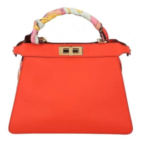 Fendi Vintage Pre-owned Laeder handvskor Red, Dam