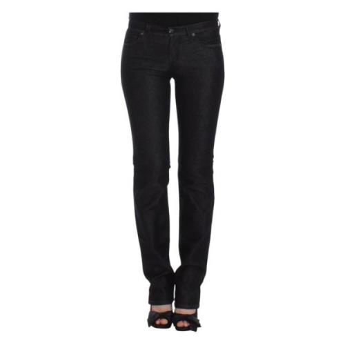 Ermanno Scervino Elegant Svart Slim Skinny Jeans Black, Dam