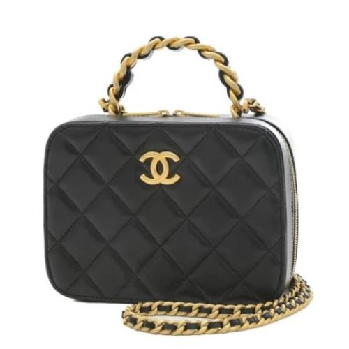 Chanel Vintage Pre-owned Tyg chanel-vskor Black, Dam