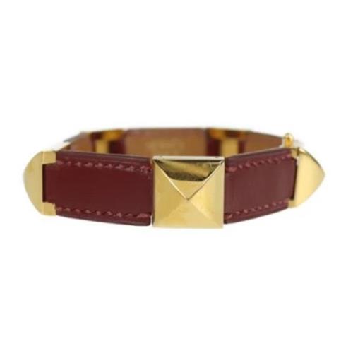 Hermès Vintage Pre-owned Laeder armband Red, Dam