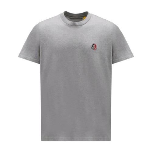 Moncler Casual Logo T-Shirt 1952 Gray, Herr