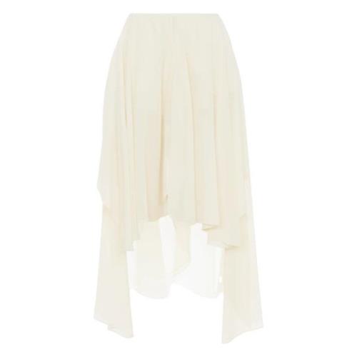 Chloé Vita silkes shorts med sprund White, Dam